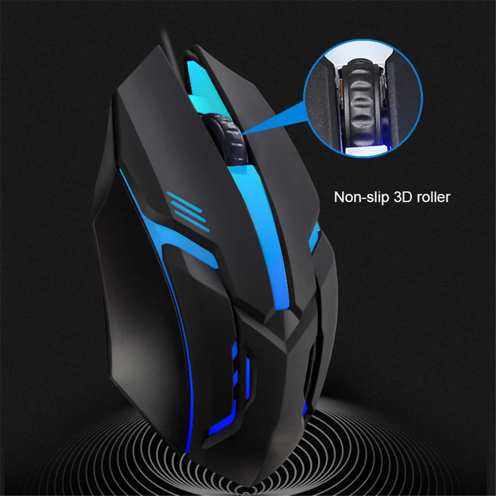 Colorful Led Wired Mice Ergonomic Business Mouse 5500 DPI Gaming Mouse With Backlight for Computer Laptop PC